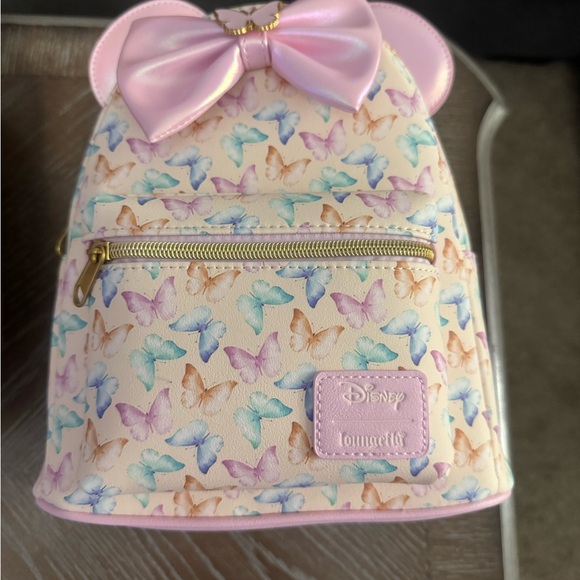 Disney loungefly Butterfly Backpack - Pink and Blue